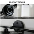 thumbnail image 6 of ACE-LIGHTS,Modern 8-Lights Vanity Bathroom Mirror Light with Frosted White Glass(Bulbs Not Included),Contemporary Wall Sconce for Bathroom,Dressing Room,Bedroom,Living Room(Black), 6 of 9