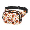thumbnail image 2 of Balery Thanksgiving Turkey Leaves Mochila Cinturón para Mujeres y Hombres, Bolsa de Cintura Impermeable de Doble Capa con Correa, 2 of 8