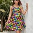 thumbnail image 3 of Multi Colored Pickleballs Sleeveless Dress Women Summer Evening Dresses Ladies Sundress, 3 of 7