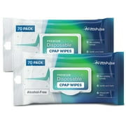 FifthPulse CPAP Mask Wipes - 140 - Chemical Free - Disposable CPAP Cleaner Wipes - Unscented, Aloe Infused, and Alcohol Free
