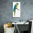 thumbnail image 4 of Epic Graffiti 'Teal Macaw I' by Grace Popp, Giclee Canvas Wall Art, 12"x24", 4 of 8