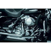 Kuryakyn 7877 Transmission Shroud/Covering for 2007-08 Harley-Davidson Touring Motorcycles with True Dual Head Pipes, Chrome