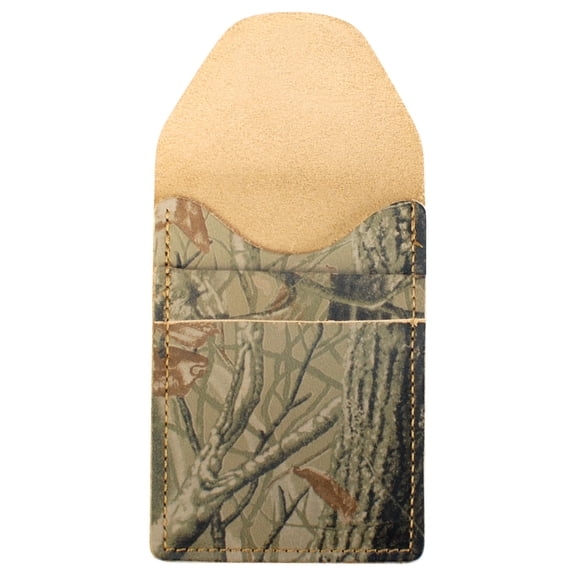TPK Business Card Holder – RealTree Hardwoods, Full Grain Leather
