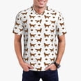 thumbnail image 2 of Balery Labrador Retriever Dog Printed Men’s Short Sleeve Polo Shirt, Midweight Men's Shirt,Golf Polo shirts -Medium, 2 of 8