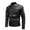 C181/Black, variant on Rggeeun Men's Jacket Stylish Stand Collar Leather Coat Motorcycle Racing Jacket Casual Outerwear Winter Warm Coat Streetwear