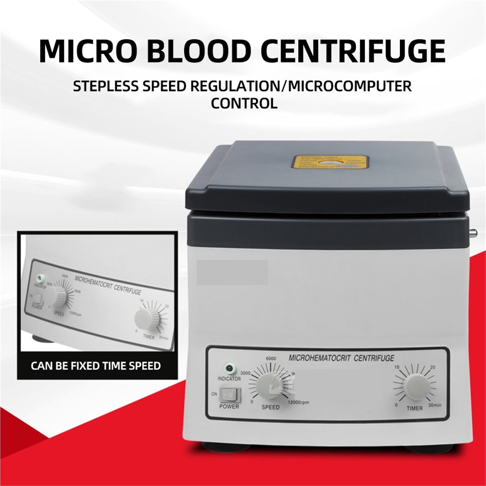 Capillary Micro Centrifuge 24 Capillary Micro Centrifuge 12000r/min 1.5x75mm Laboratory Centrifuge Equipment ,High Lab Quality Material