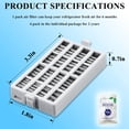 thumbnail image 3 of W10311524 AIR1 Cartucho de filtro de aire para refrigerador Whirlpool Kenmore compatible con filtro de aire para refrigerador Fresh Flow, paquete de 3, blanco, 3 of 5