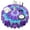 Purple Blue Tie, variant on Colorful Tie Dye Mandala Pattern Round Tablecloth 60"x60",Wrinkle Wipeable Table Cloth for Kitchen Dining Room Picnic Patio Party