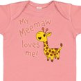 thumbnail image 3 of Inktastic My Meemaw Loves Me- Cute Giraffe Boys or Girls Baby Bodysuit, 3 of 4