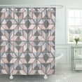 thumbnail image 1 of Cortina de Ducha ABPHQTO Hygge Escandinavo Rosa Pastel y Gris Estilo Nórdico 160x180 cm, 1 of 1