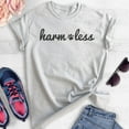 thumbnail image 2 of Harm Less T-shirt, Unisex Women's Men's Shirt, Vegan Shirt, Animal Rights Shirt, Heather Ash, Small, 2 of 6