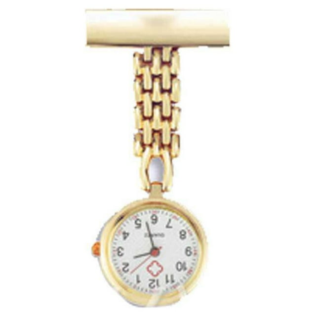 kurtrusly Montre de Poche Résistante à l'Usure en Acier Inoxydable Haute Résistance Antirouille Horloge Mécanique en Alliage pour Femmes Hommes Type 2/or