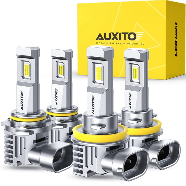 Bombillas LED para auto AUXITO H11 9005 60000 lm 6500 K, paquete de 4