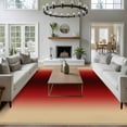 thumbnail image 5 of Yellow Dark Red Gradient Washable Area Rug 5 x 7 ft Minimalist Ombre Modern Art, Soft Non Slip Rugs Stain Repellent Indoor Felt Carpet for Living Dining Room Bedroom Home Office, 5 of 9