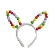 Way To Celebrate Easter Pom Pom Bunny Ear Headband