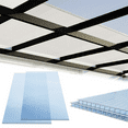thumbnail image 7 of LZBEITEM 14 Pieces Set 2' (W) x 4' (L) Polycarbonate Panel,Twin-Wall Polycarbonate Sheets Waterproof UV Protected Reinforced Clear Sheets for Greenhouse, Outdoor, Plant Stand Roof, 7 of 7