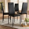 thumbnail image 2 of Baxton Studio Modern Faux Leather Dining Chair 4-Piece Set by  White, 2 of 5