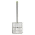 thumbnail image 2 of Stainless Steel Chicken Poop Scooper Long Handle Slat Litter Sifting Shovel for Pet Cleaning, 2 of 7