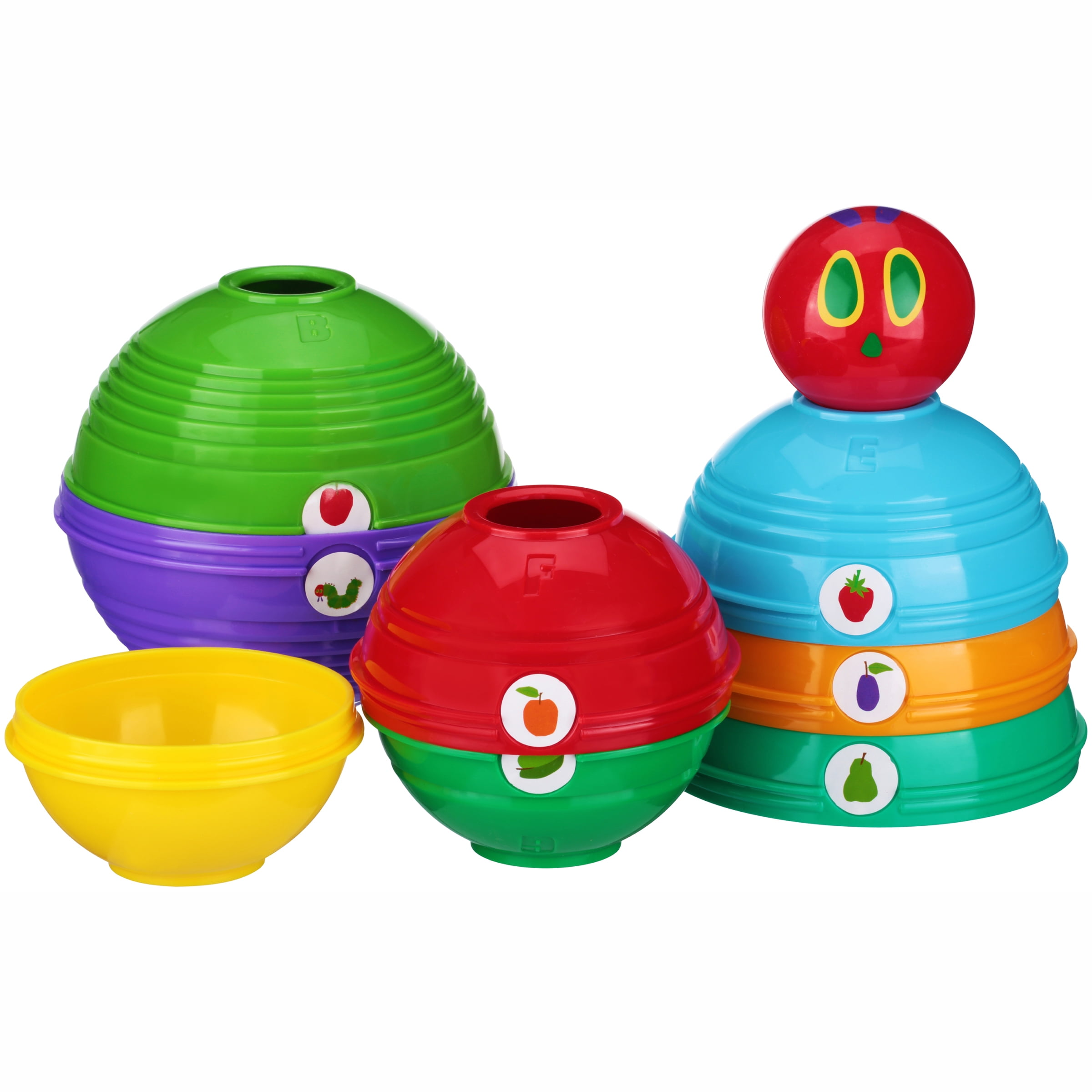 the very hungry caterpillar stacking cups