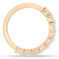thumbnail image 6 of ESTE ORIGIN 1.35Ct Moissanite Oval Half Eternity Band – VS1 Colorless, 9 Stone Wedding Ring in 10K Rose Gold for Women, 6 of 6