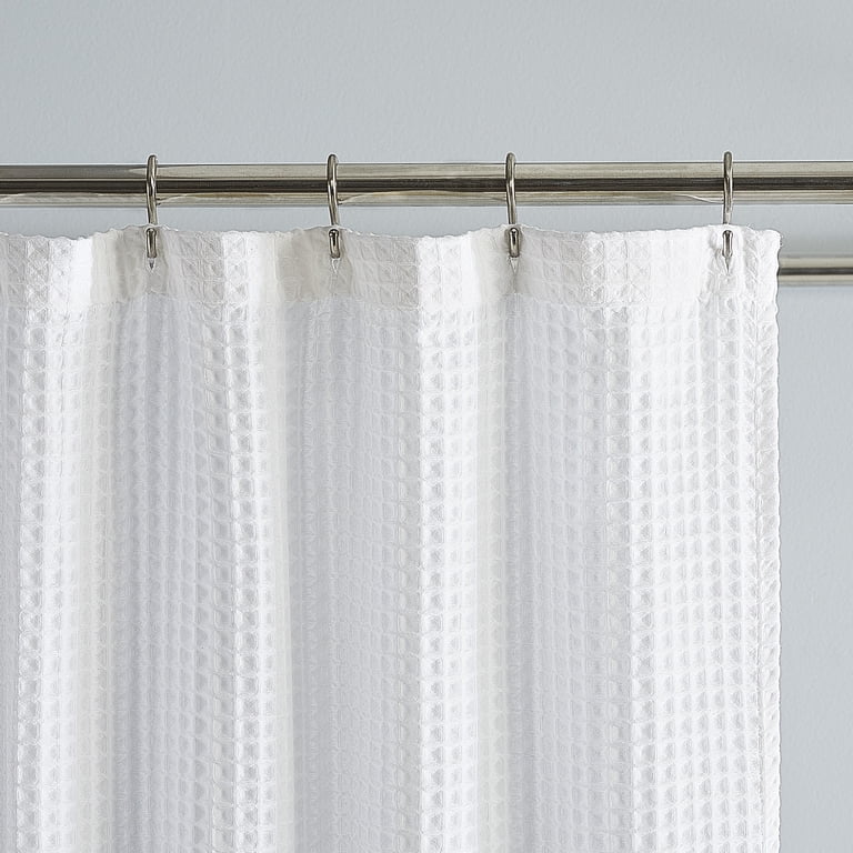 Better Homes & Gardens Chunky Waffle Weave Shower Curtain photo 5