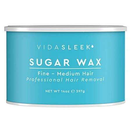 Full Body Sugar Wax For Fine to Medium Hairs - All Natural - Professional Size 14 oz.