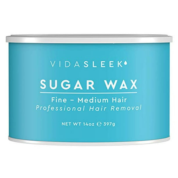Full Body Sugar Wax For Fine to Medium Hairs - All Natural - Professional  Size 14 oz. Tin 