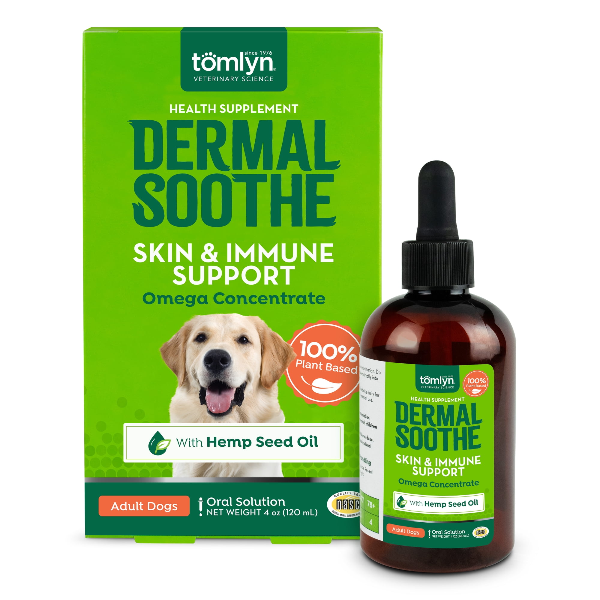 Tomlyn Dermal Soothe Omega Concentrate with Hemp Oil for Dogs