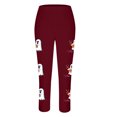 thumbnail image 4 of Bzhegqhd Halloween Printed Pants for Women Glow in Dark Skeleton Leggings High Waisted Party Costume Pants Stretch Joggers Casual Festive Night Out Bottoms Pumpkin Bat Trousers, 4 of 4
