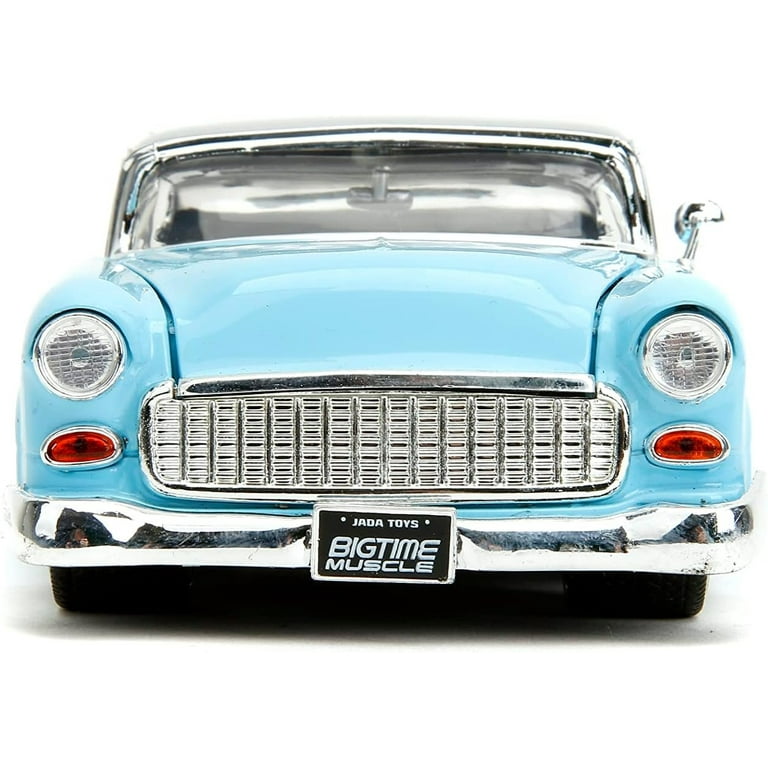 Jada 1955 Chevrolet Bel Air Diecast Model Car, Light Blue Jada 1955 Chevrolet Bel Air Diecast Model Car, Light Blue