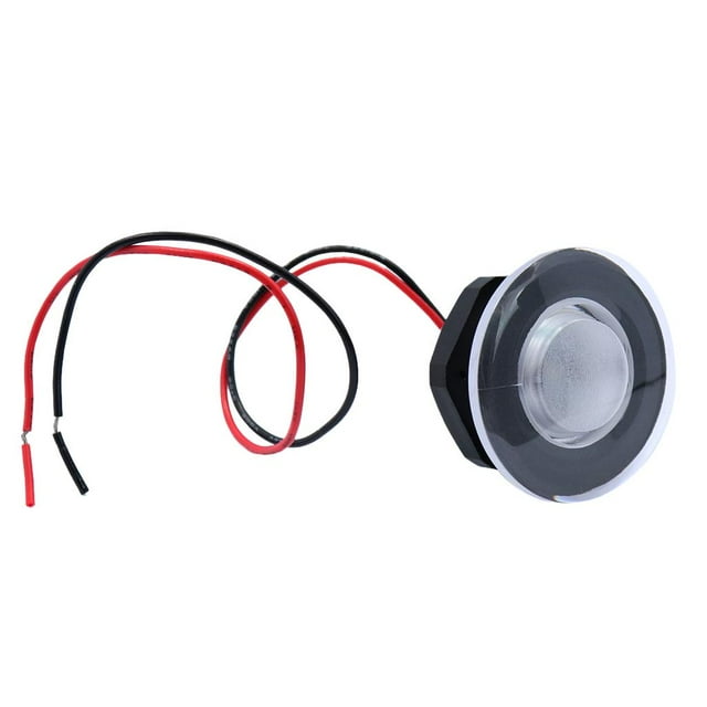 Warm White Yacht LED Round Courtesy Light Stair Deck Waterproof Light Clear