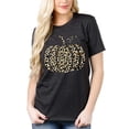 thumbnail image 3 of Halloween Pumpkin Graphic T-Shirt for Women Pumpkin Tee Tops Halloween Thanksgiving Gift Shirt Tops, 3 of 6