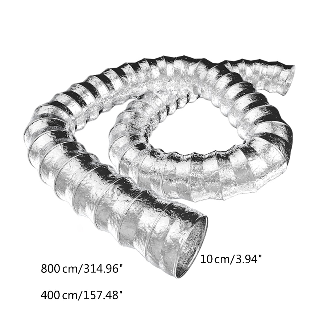 3.94inch Flexible Air Aluminum Ducting Retractable Dryer Vent Hose for Exhaust Fan & Blowers Exhaust Fan Hose 8m/4m