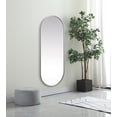 thumbnail image 5 of Elegant Decor Metal Frame Oval Mirror 24x60 Inch in Black, 5 of 7