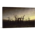 thumbnail image 1 of ARTCANVAS The Abbey in the Oakwood 1808 Canvas Art Print by Caspar David Friedrich - Size: 26" x 18" (1.50" Deep), 1 of 9