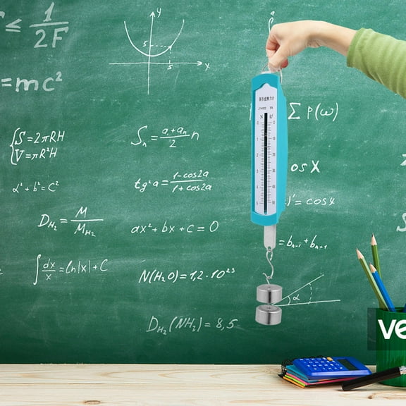 LEORX 1Set Spring Dynamometer Physics Teaching Instrument High Precision Force Gauge .5x1.4x0.8in