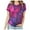 White-A, variant on Penkiiy Galaxy Printed Shirt , Women's Print Graphic T Shirt Short Sleeve Summer T-Shirt Novelty Casual Tee L Hot Pink