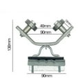 thumbnail image 2 of Système de Poulie en Acier Inoxydable Robuste / Tailles 40x40mm & 50x50mm / Double Roulement Rotation à Faible Friction / Anneau de Levage, Tuile Plate & Clips Longs / pour Applications de Levage, Grue et Porte Coulissante, 2 of 2