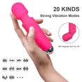 thumbnail image 2 of XBONP Personal Massager, Vibrating Wand Massager, Rechargeable Handheld Massager for Neck Shoulder Back Red, 2 of 5