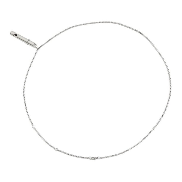 Collar de respiración para Ansiedad, Meditacia e Paz Interior, Alivio del Estrés, Colgante de Acero inoxidable, Herramienta de Meditación Portátil
