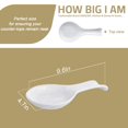 thumbnail image 3 of Sweejar Owl Ceramic Spoon Rest Set, Large Spoon Holder for Kitchen, Drip Catcher for Ladle, Spatula, Tongs, Cooking Accessories, Set of 2 (Steel Blue), 3 of 5