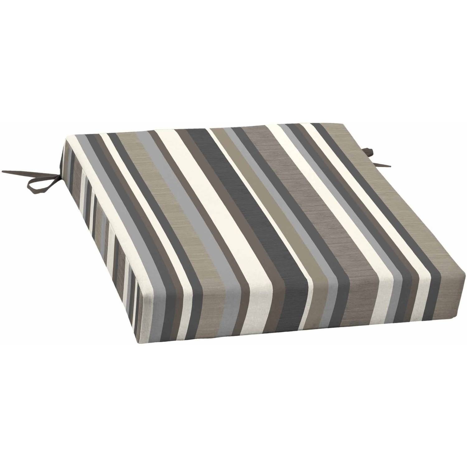 Mainstays Outdoor Patio Dining Seat Cushion, Multiple Patterns