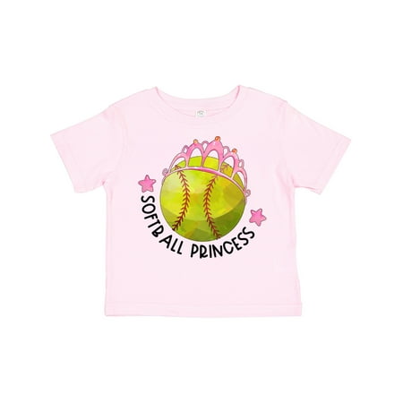 

Inktastic Softball Princess- Tiara Gift Toddler Toddler Girl T-Shirt