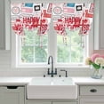 thumbnail image 4 of Valentine's Day Tie Up Curtains for Windows, Adjustable Balloon Window Shades, Love Postmark Mails Retro Red Kitchen Window Treatments Adjustable Roll Up Curtain for Basement/Nursery 52"x45", 4 of 8