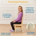 thumbnail image 5 of ECR4Kids 30in x 30in Square Hardwood Table and Two 12in Chairs, Antique White, 3-Piece, 5 of 9