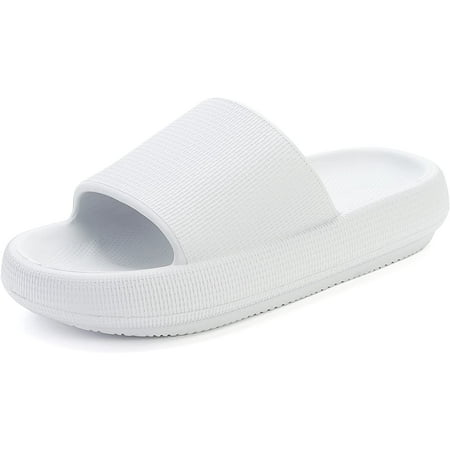 

Cloud Slippers for Women and Men | Pillow Slippers Bathroom Sandals | Extremely Comfy | Cushioned Thick Sole