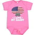 thumbnail image 3 of Inktastic I Love My Daddy Military Son Daughter Boys or Girls Baby Bodysuit, 3 of 5