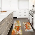 thumbnail image 6 of 2Piece Anti Fatigue Kitchen Mat Seasonal Fall Holiday Party Vintage Farmhouse Kitchen Rug Runner Set for Home Office Non Slip Waterproof Heavy Duty Comfort Standing Mats(Thankful), 6 of 6
