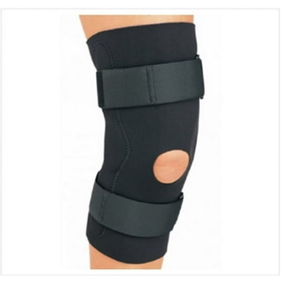 Hinged Knee Brace ProCare Large D-Ring / Hook and Loop Strap Closure 20-1/2 Inch to 23 Inch Thigh Circumference Left or Right Knee