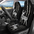 thumbnail image 3 of Pzuqiu Deer Flag Car Seat Cushion Trendy Accessories Full Set Front Seat Cover, Non-Slip Breathable Compatible with Trucks Cars Most Sedans, 3 of 10